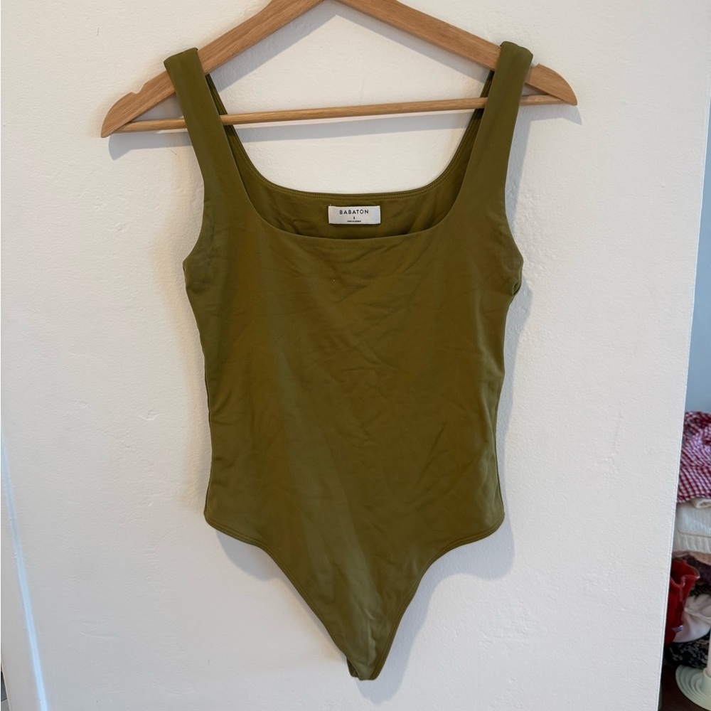 Aritzia Green Bodysuit